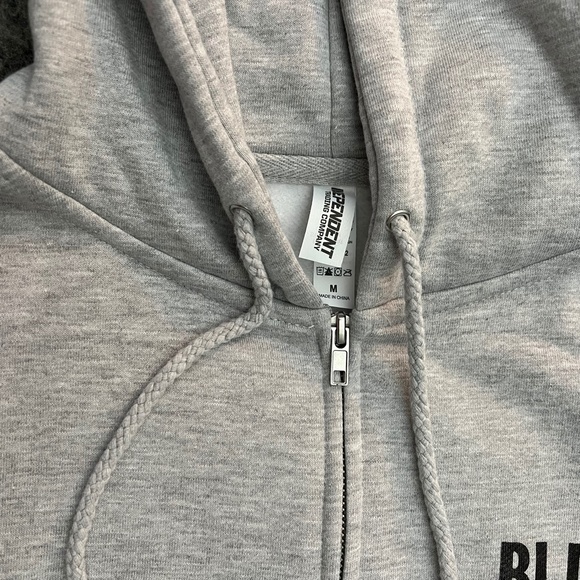 BLINK-182 2022 "Thirty Years" Bunny Grey Zip-Up 30th Anniversary Hoodie MEDIUM - Picture 6 of 11